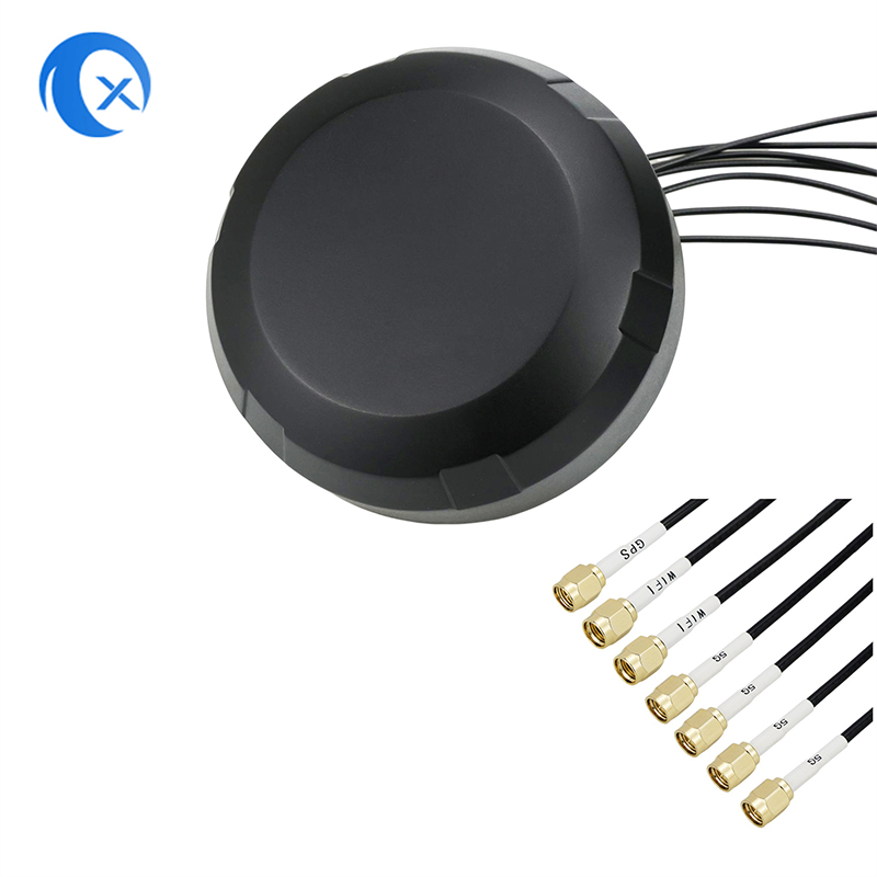 TX Electronics TX-CM002 Multi-in-One Combo Antenna | 7-Lead 5G WiFi GPS Large Dome | IP67 Industrial Outdoor Vehicle Antenna